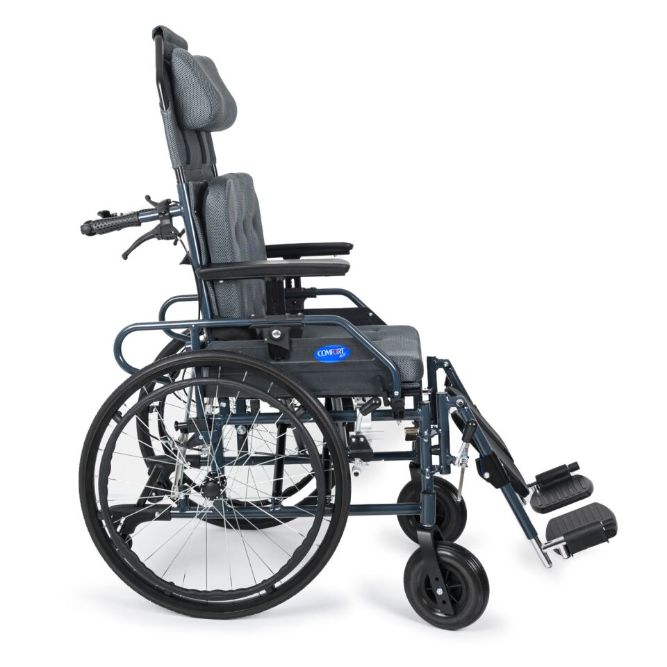 Comfort Plus KY954LGC-46 Lux Özellikli Tekerlekli Sandalye (Baş,Boyun,Baldır  Destekli)Ayaklar Çıkar