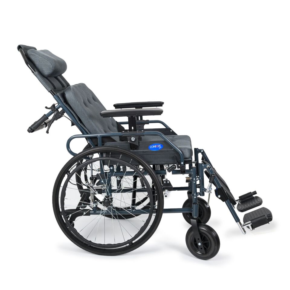 Comfort Plus KY954LGC-46 Lux Özellikli Tekerlekli Sandalye (Baş,Boyun,Baldır  Destekli)Ayaklar Çıkar