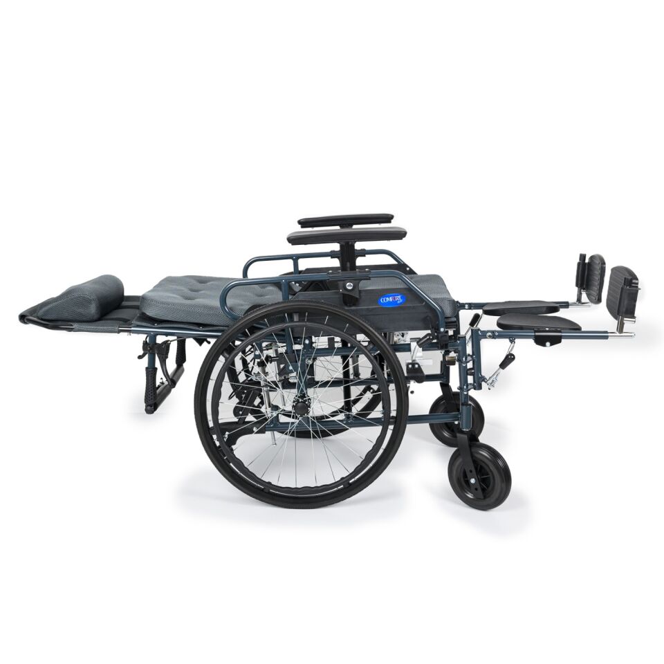 Comfort Plus KY954LGC-46 Lux Özellikli Tekerlekli Sandalye (Baş,Boyun,Baldır  Destekli)Ayaklar Çıkar