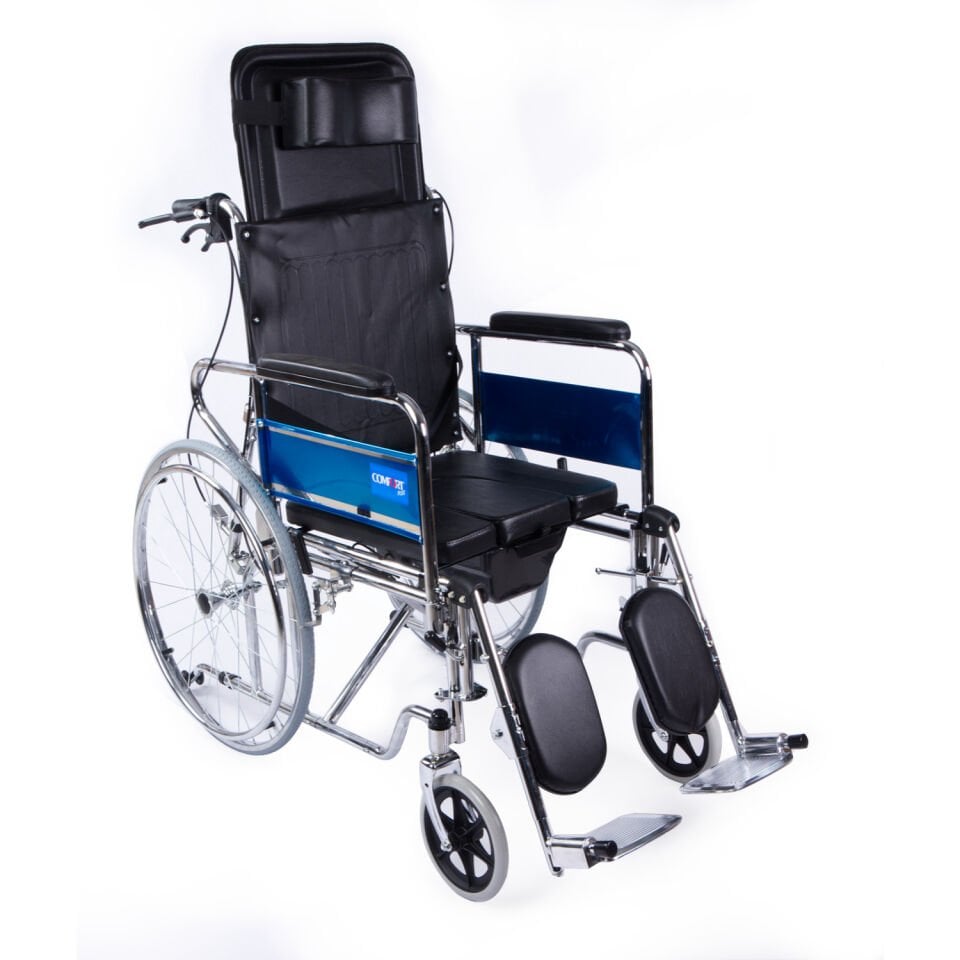 Comfort Plus DY02608GC Sırtı Yatar Ayak Kalkar Tuvalet Özellikli Tekerlekli Sandalye