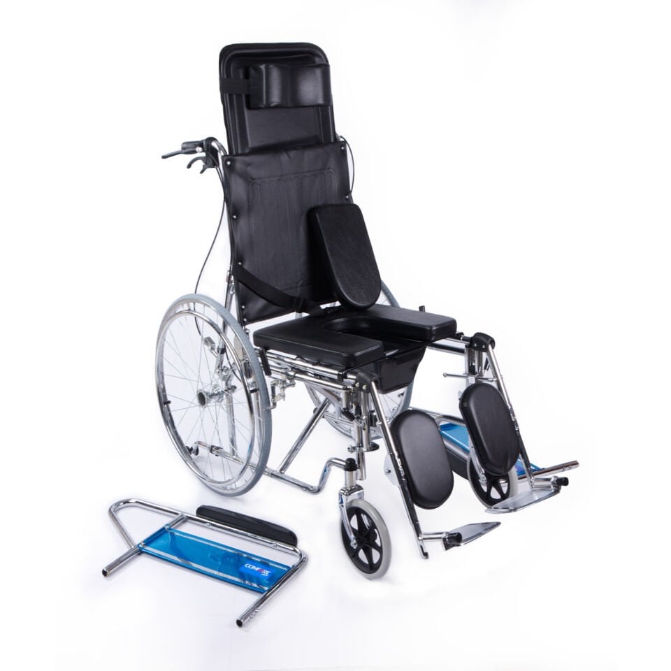 Comfort Plus DY02608GC Sırtı Yatar Ayak Kalkar Tuvalet Özellikli Tekerlekli Sandalye