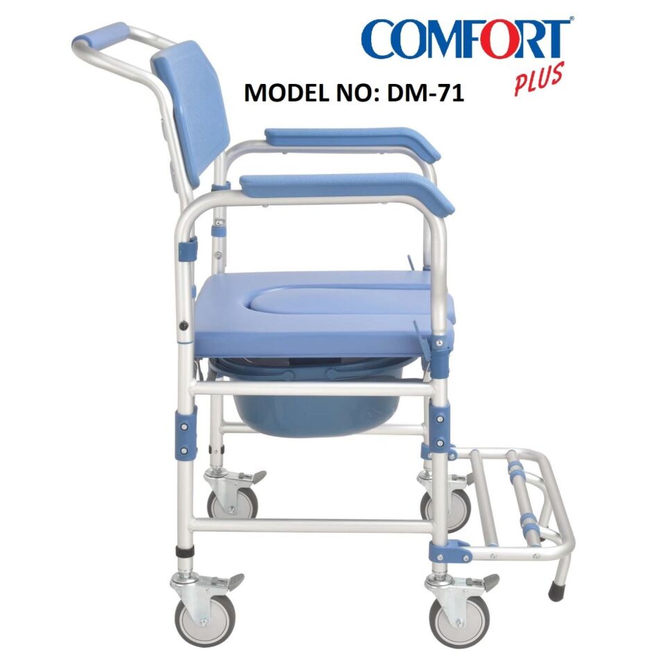 Comfort Plus DM-71 Banyo ve Tuvalet Özellikli Tekerlekli Sandalye