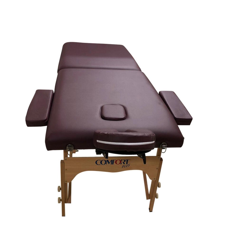 Comfort Plus Ahşap Masaj Masası İthal 201-Bordo