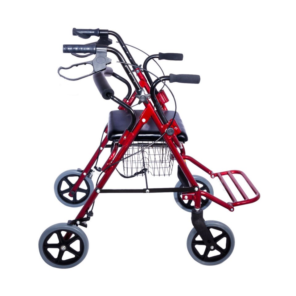 Comfort Plus DM9146 Ayak Pedallı Alüminyum Rolatör (Tekerlekli Sandalye Gibi Kullanma İmkanı)
