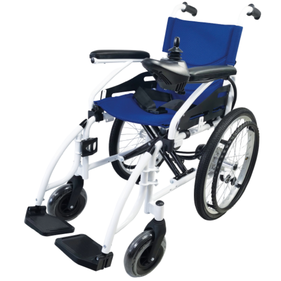 Poylin P200C Katlanabilir Çocuk Akülü Tekerlekli Sandalye Mavi