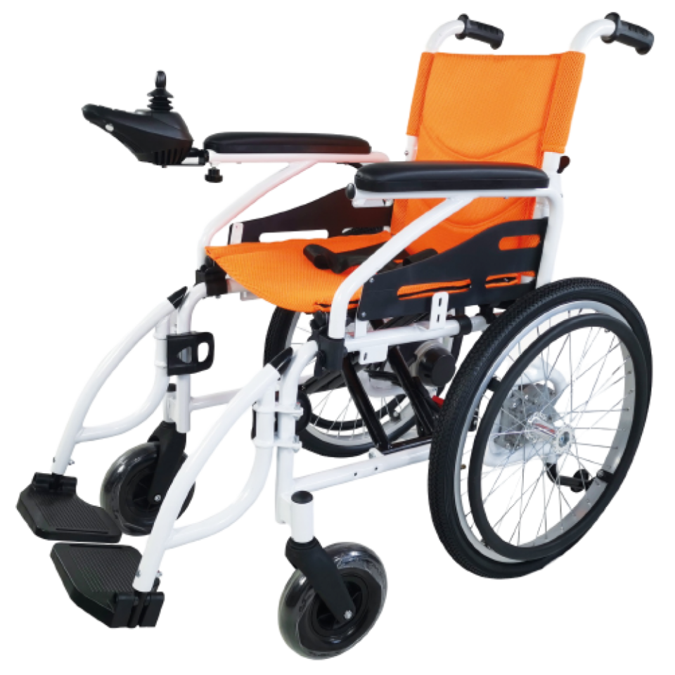 Poylin P200C Katlanabilir Çocuk Akülü Tekerlekli Sandalye Turuncu