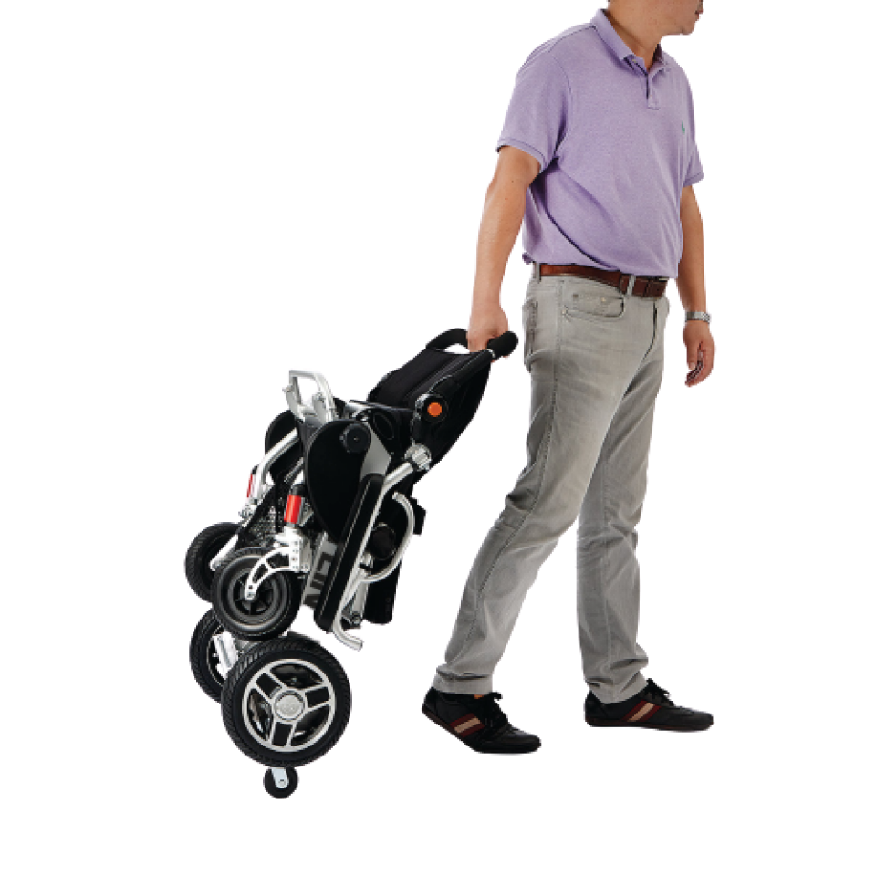 Poylin P209 Small Katlanabilir Ultra Hafif Lityum Akülü Tekerlekli Sandalye