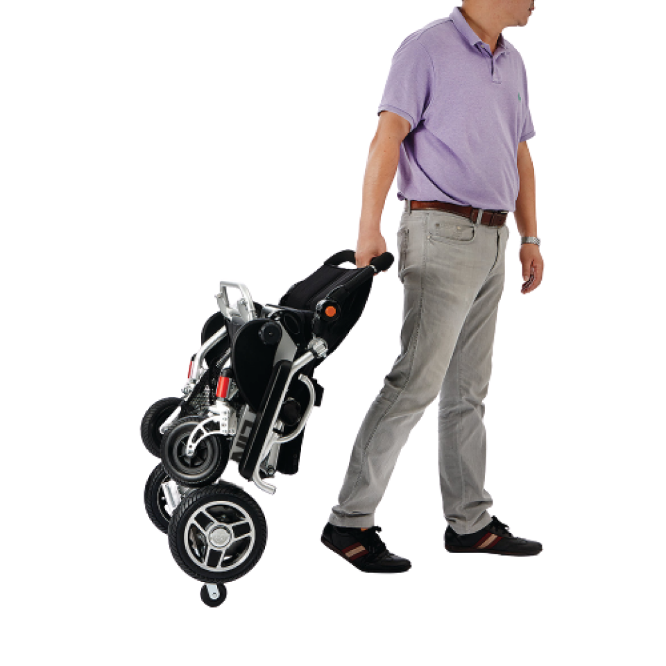 Poylin P209 Small Katlanabilir Ultra Hafif Lityum Akülü Tekerlekli Sandalye