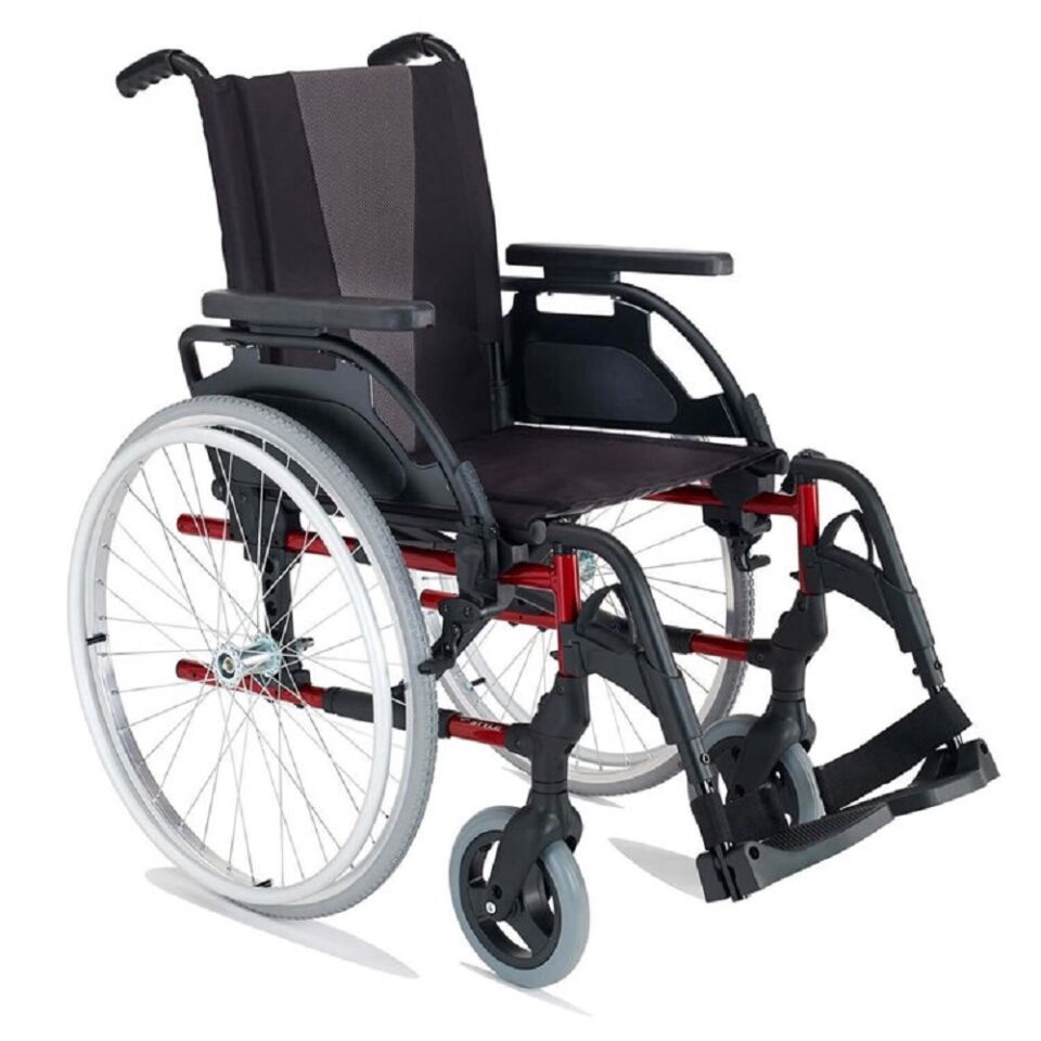 Breezy Style Alüminyum Manuel Tekerlekli Sandalye (12'' Arka Tekerlekler)