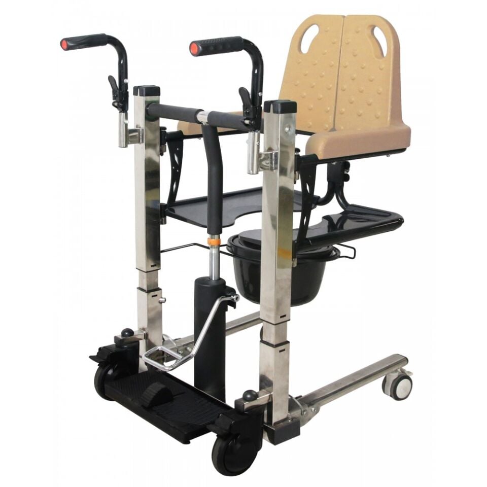 Poylin P770 Tuvaletli Transfer Sandalyesi Hidrolikli