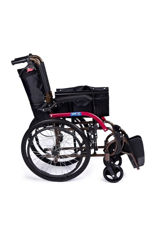 Comfort Plus GK863LAJ-20 Jet Black Transfer Alüminyum Tekerlekli Sandalye
