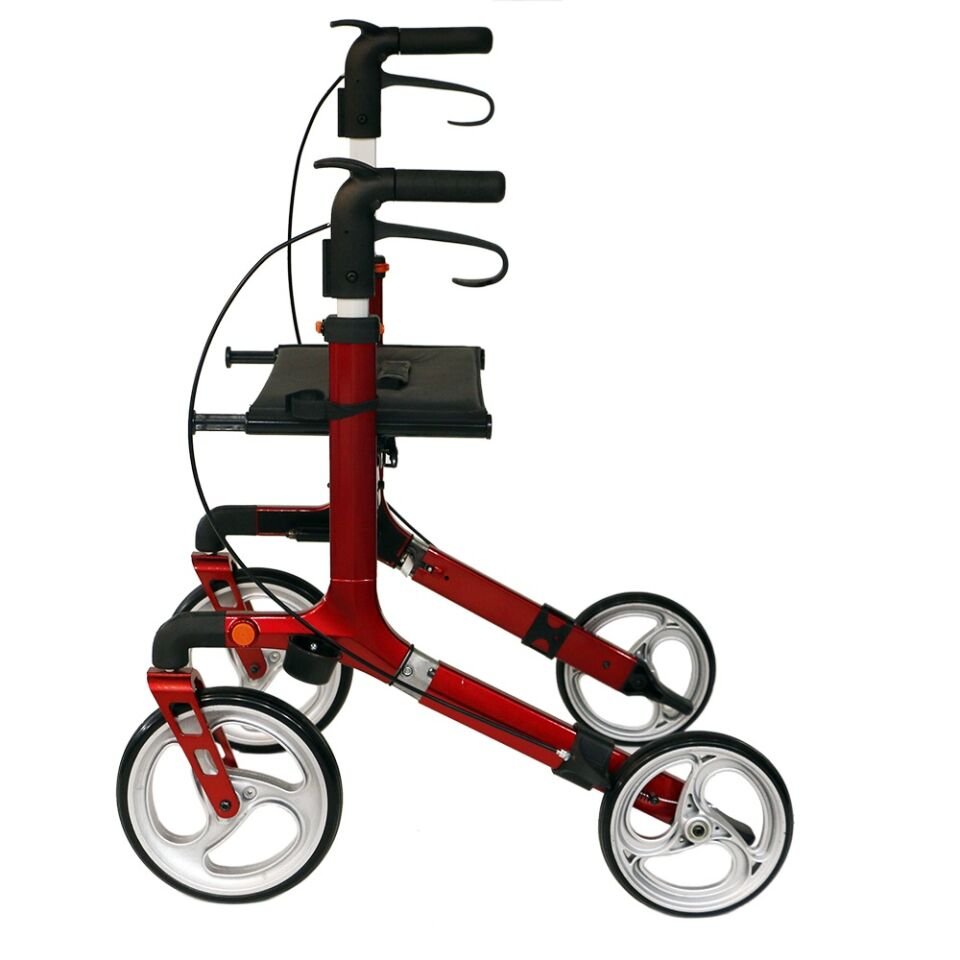 Poylin P888 Ultra Lüks Rolatör Kırmızı - Titanyum Gri