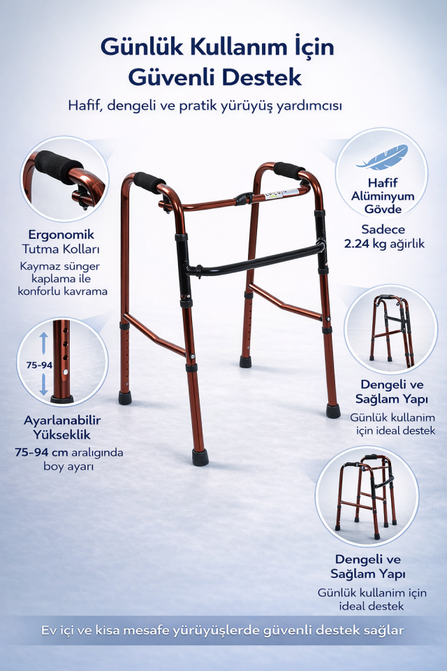 Bronz Renk Alüminyum Walker PR-447