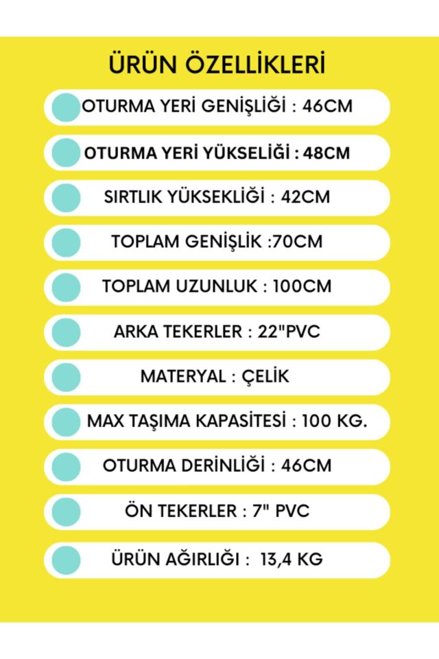Golfi G099  Manuel Tekerlekli Sandalye