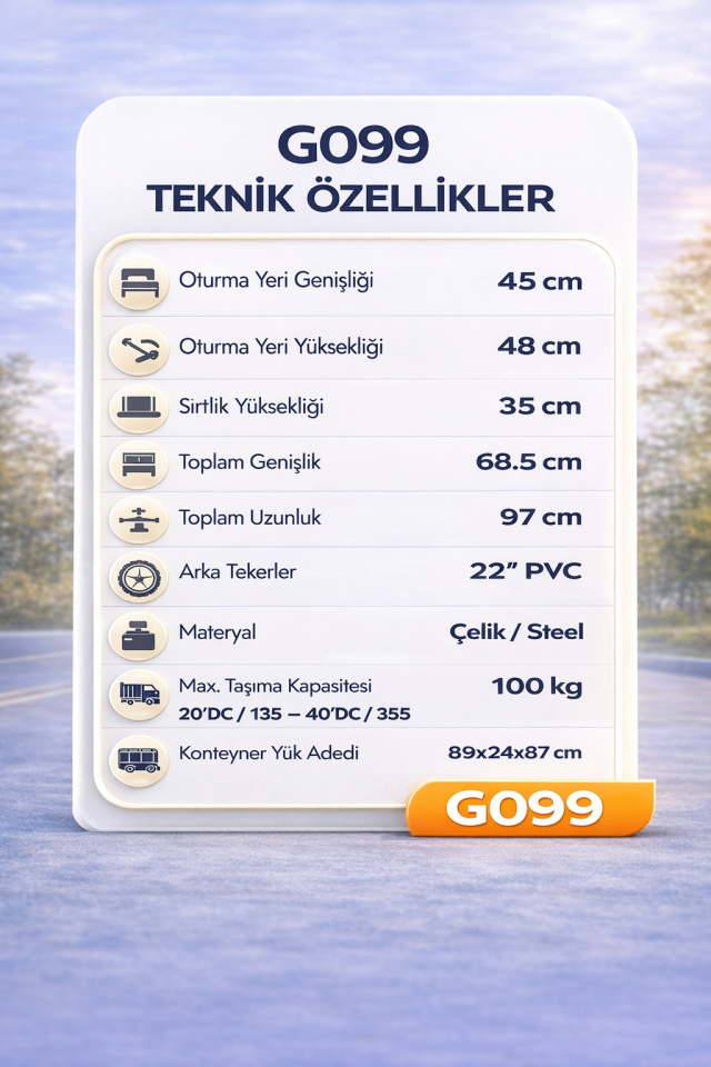 Golfi G099  Manuel Tekerlekli Sandalye