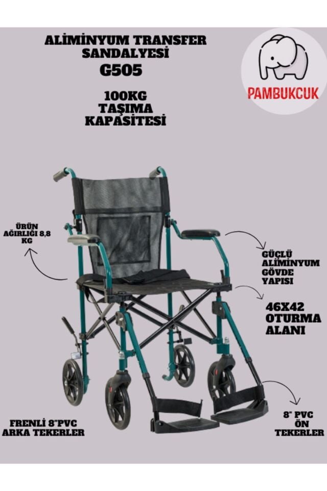 Golfi G505 Alüminyum Transfer Sandalyesi