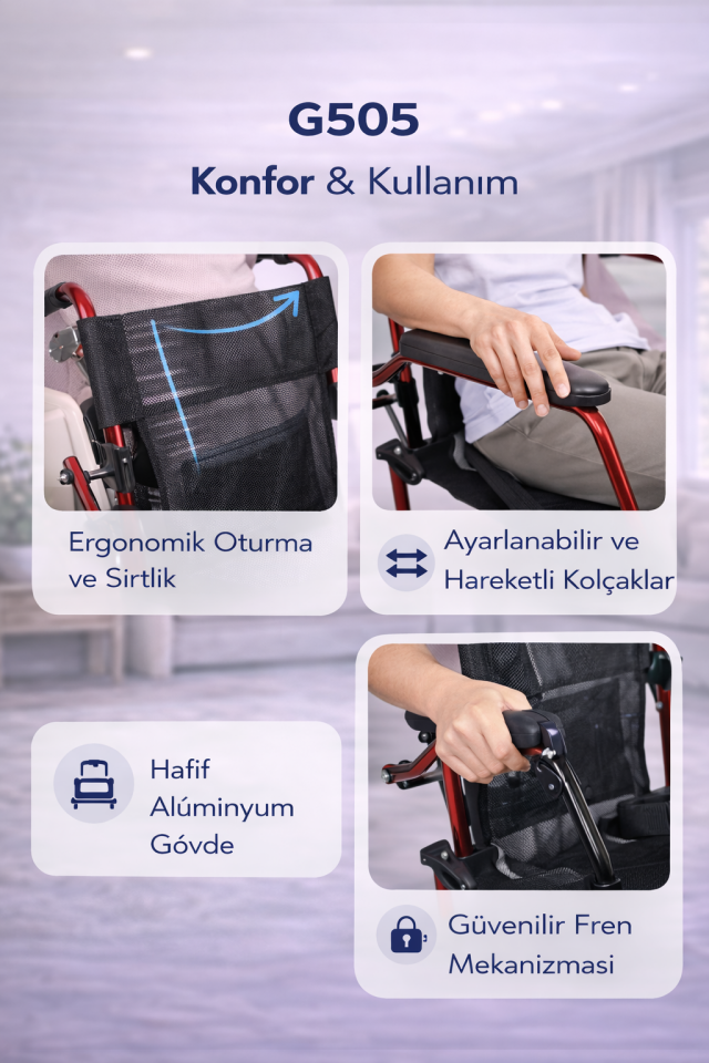 Golfi G505 Alüminyum Transfer Sandalyesi