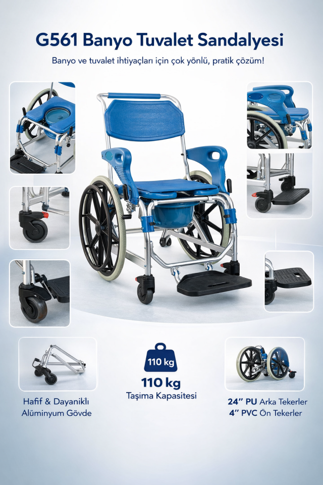 Golfi G561 Banyo Tuvalet Sandalyesi