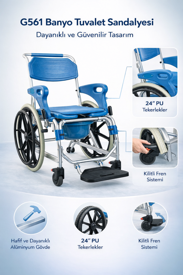 Golfi G561 Banyo Tuvalet Sandalyesi