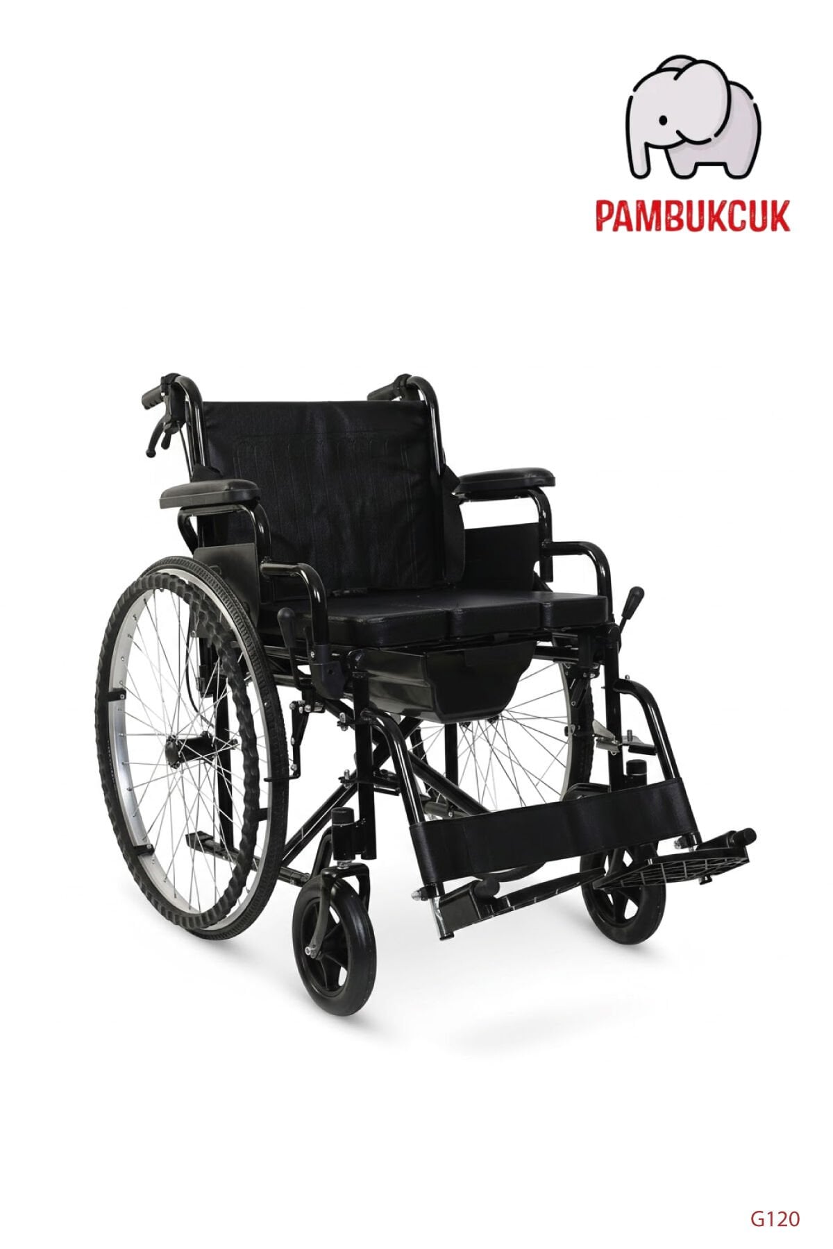 Golfi G120 Standart Manuel Klozetli Tekerlekli Sandalye