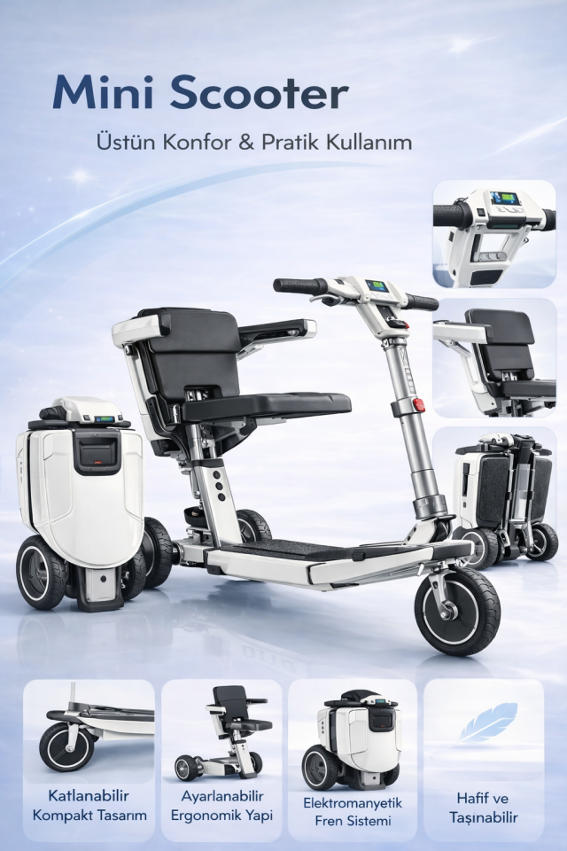 Katlanabilir Atto Midi Scooter S550
