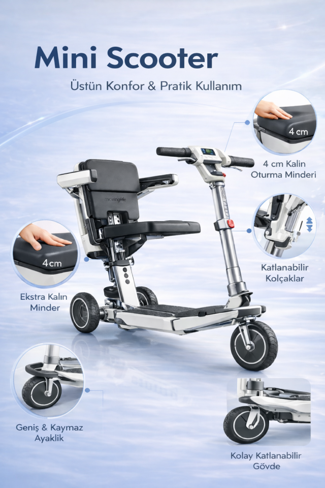 Katlanabilir Atto Midi Scooter S550
