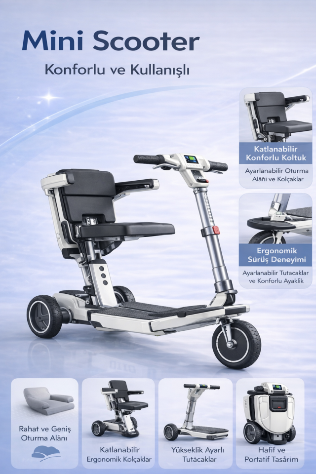 Katlanabilir Atto Midi Scooter S550