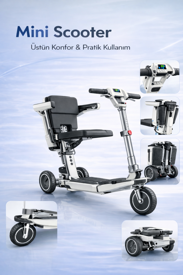 Katlanabilir Atto Midi Scooter S550