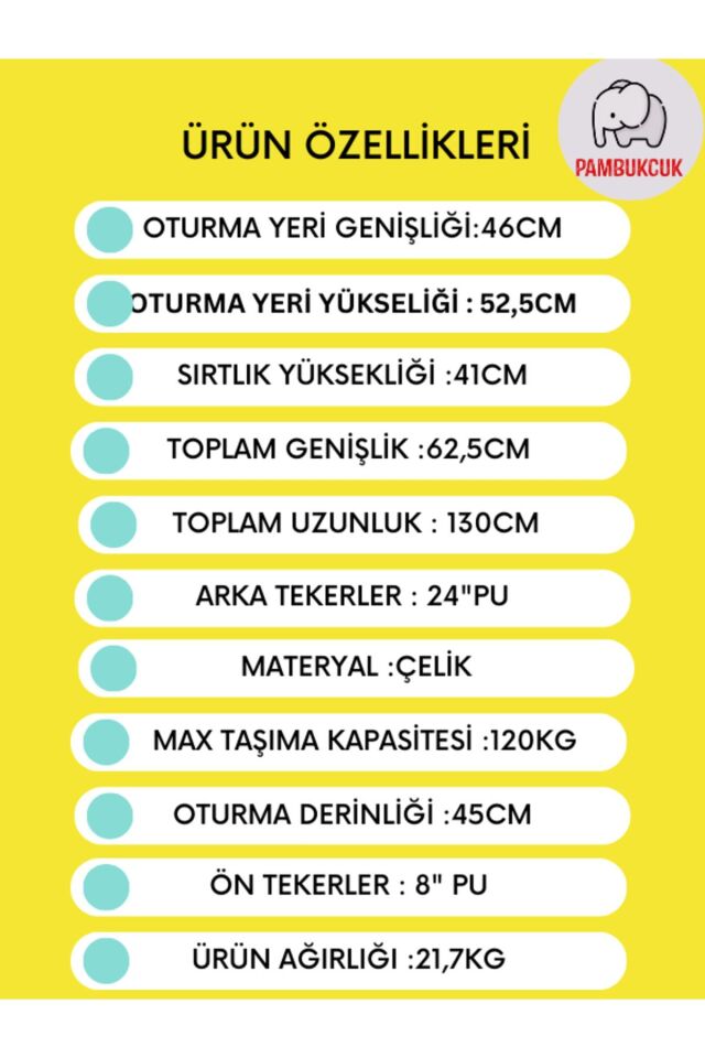 Golfi G124E Multi Fonksiyonel Tekerlekli Sandalye