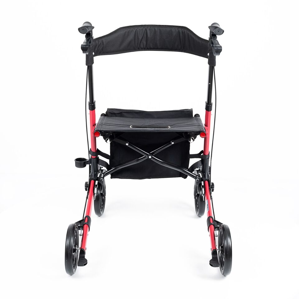 Comfort Plus DM-9102 Kırmızı Lüx Alüminyum Rolatör