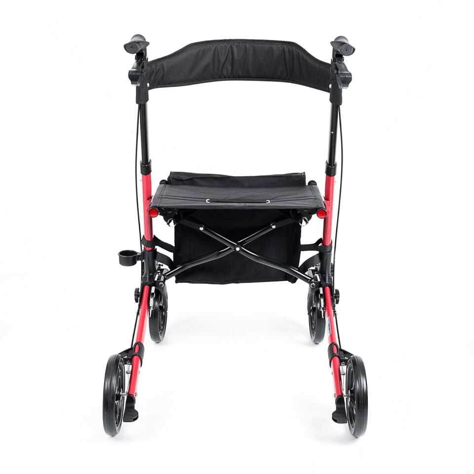 Comfort Plus DM-9102 Kırmızı Lüx Alüminyum Rolatör