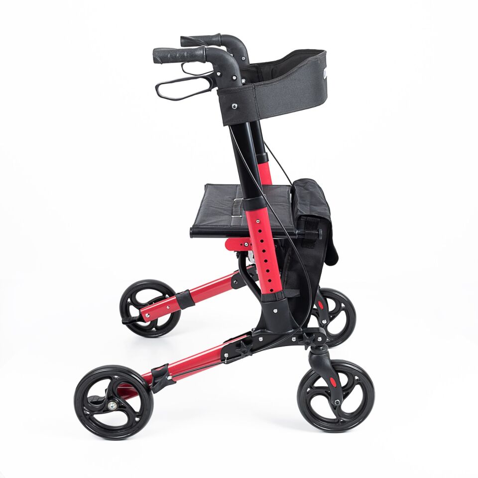 Comfort Plus DM-9102 Kırmızı Lüx Alüminyum Rolatör