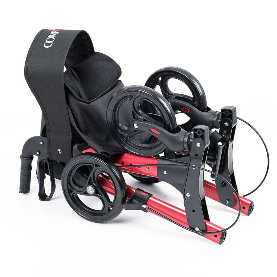 Comfort Plus DM-9102 Kırmızı Lüx Alüminyum Rolatör