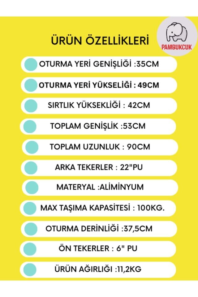 Golfi  G305 Alüminyum Pediatrik (Çocuk) Tekerlekli Sandalye