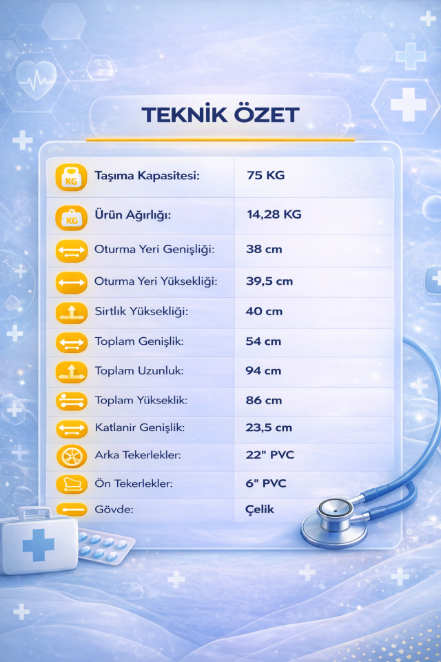 Golfi  G100C Manuel (Çocuk) Pediatrik Tekerlekli Sandalye