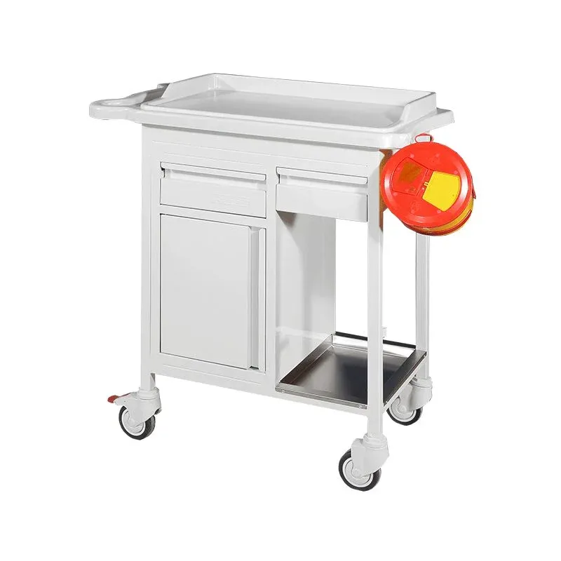 2 Çekmeceli ve Dolaplı Pansuman Arabası E-236/A