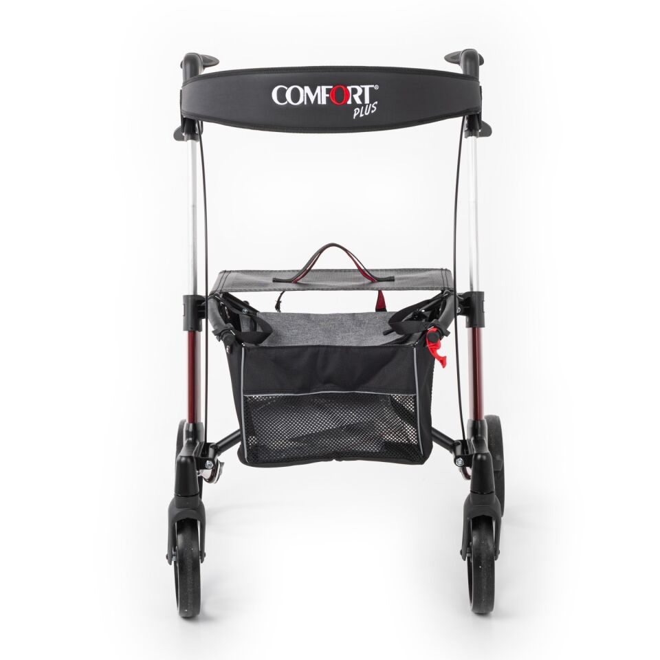 Comfort Plus Spırıt X3 Bordo Alüminyum Lux Rolatör Yürüteç