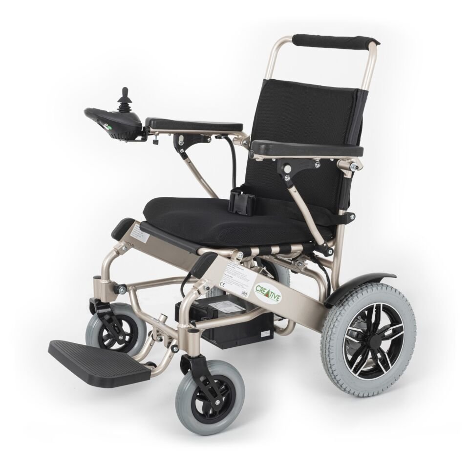 Creative CR-6012 Large Lityum Pilli Akülü Tekerlekli Sandalye 51cm (Uzaktan Kumandalı)