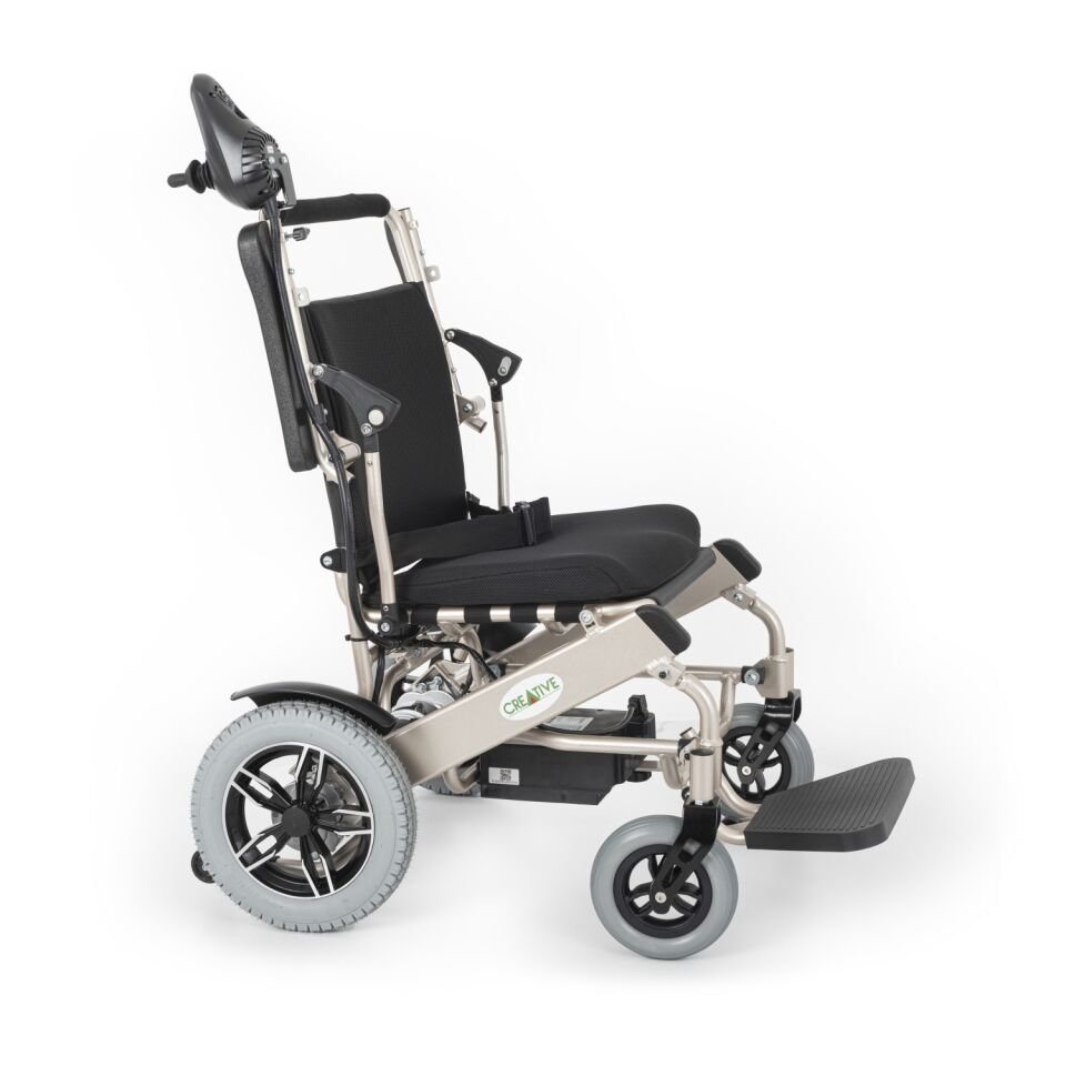 Creative CR-6012 Large Lityum Pilli Akülü Tekerlekli Sandalye 51cm (Uzaktan Kumandalı)