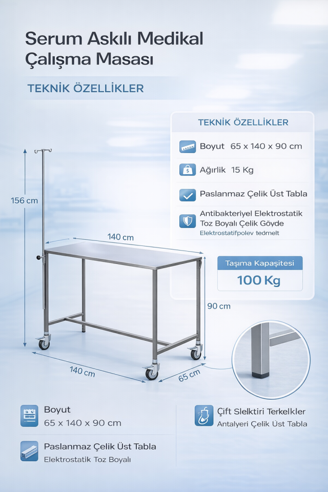 Veteriner Muayene Masası E-278/A