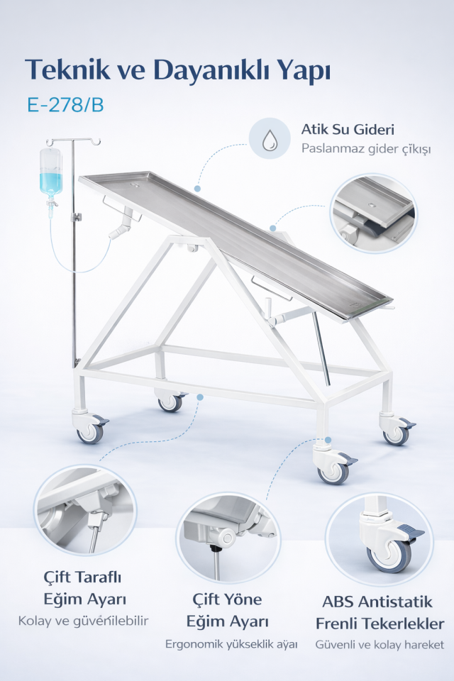 Veteriner Muayene Masası E-278/B