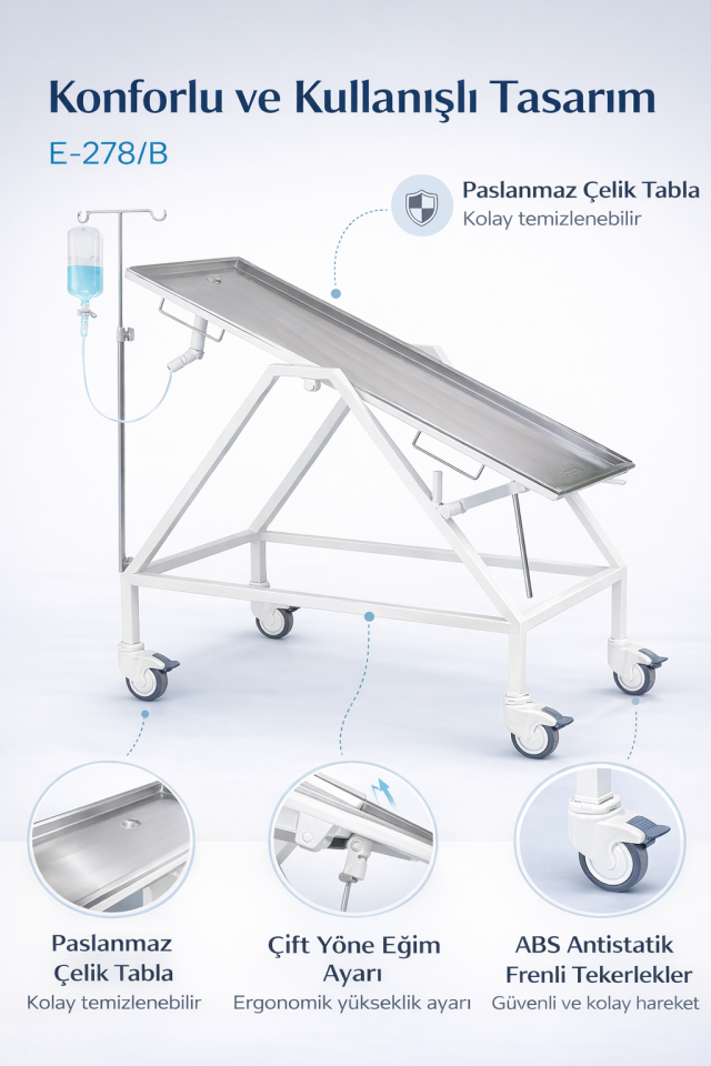 Veteriner Muayene Masası E-278/B