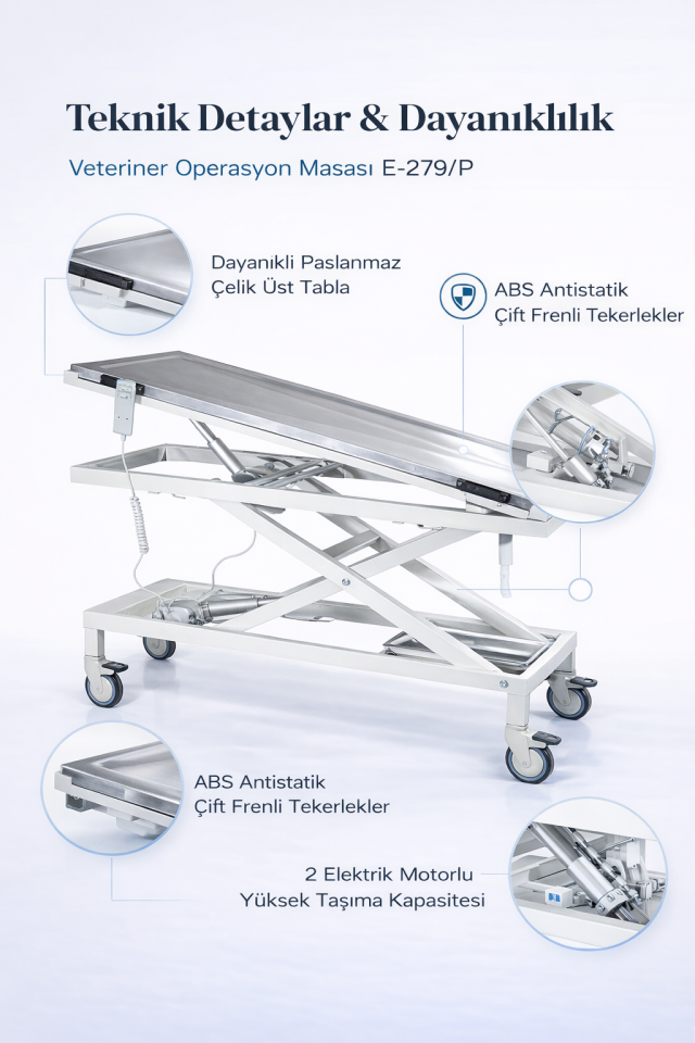 Veteriner Operasyon Masası E-279/P