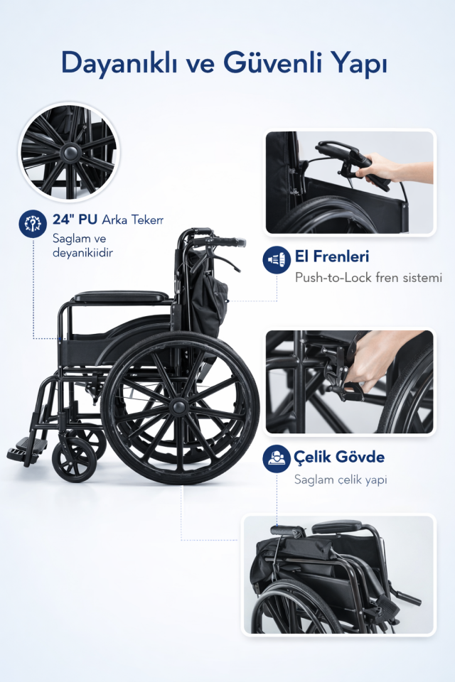 G102 Manuel Tekerlekli Sandalye