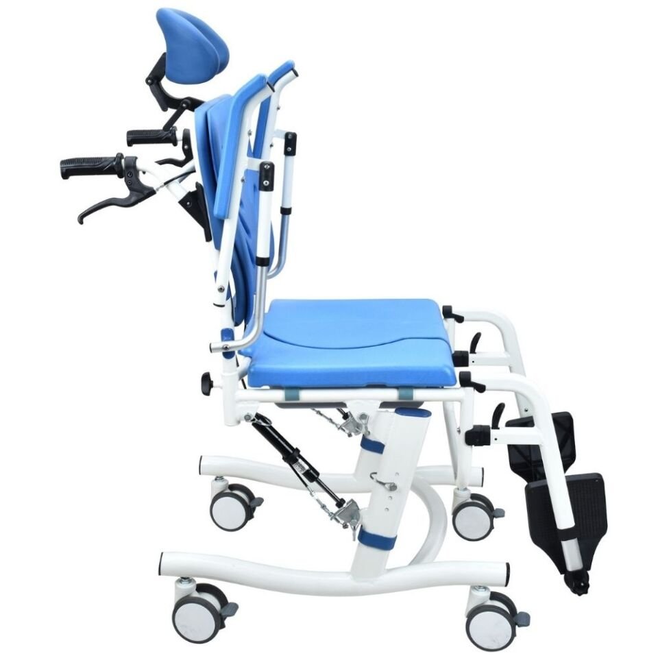 Poylin P620 Tilt Özellikli Baş Destekli Alüminyum Banyo Tuvalet Sandalyesi