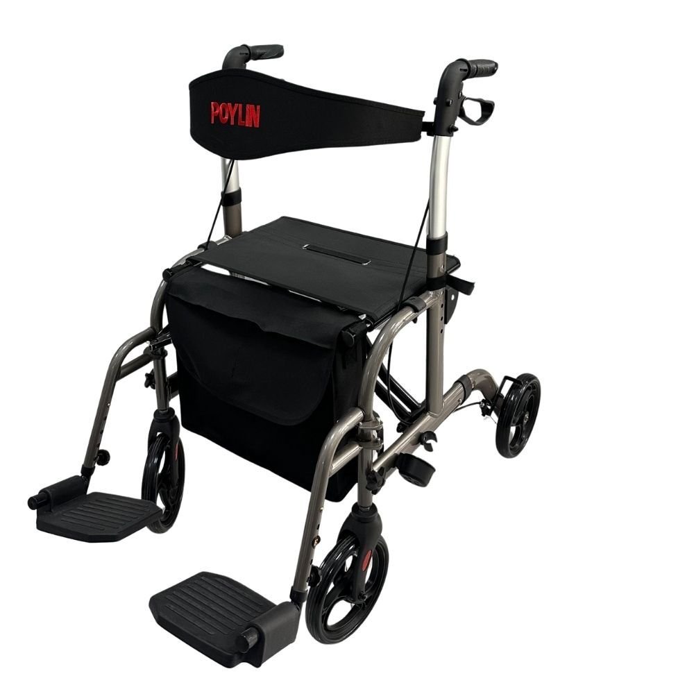 Poylin P777P Alüminyum Pedallı Lüks Rollatör