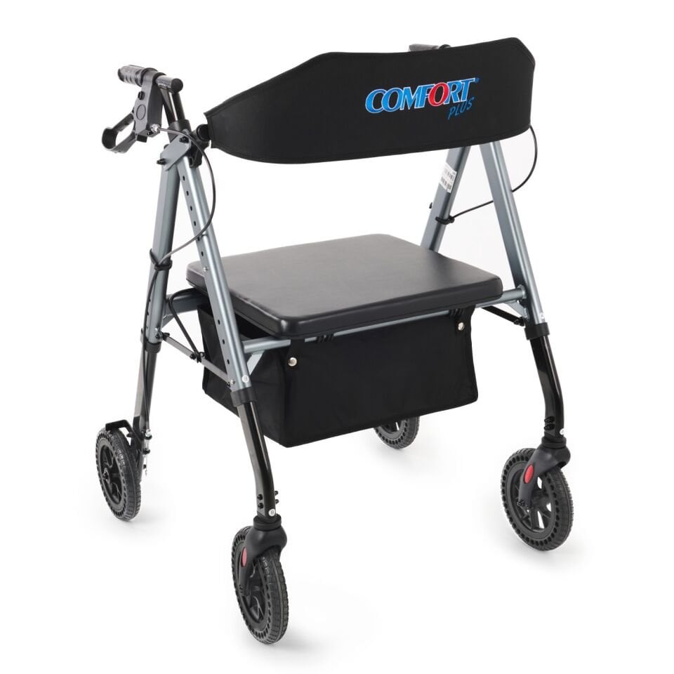 Comfort Plus DM-9200 XXL Oturma Yeri Geniş Rolatör Yürüteç 150 Kg Taşıma Kapasitesi
