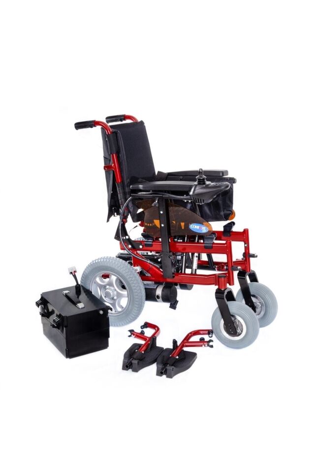 Comfort Plus Allure Akülü Tekerlekli Sandalye Bordo